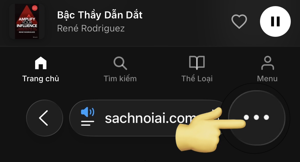 Bước 1: Nhấn nút ba chấm